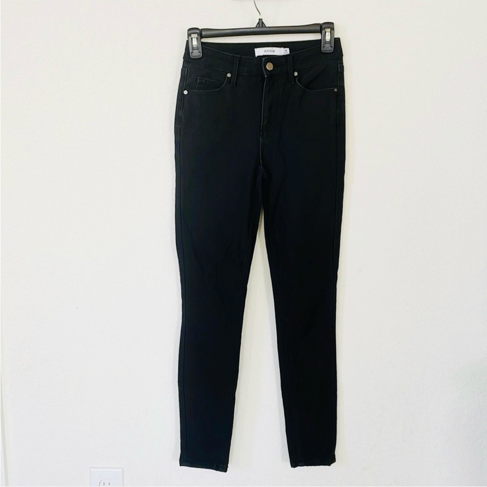 Just Fab • Black High Rise Skinny Jeans Stretch Denim